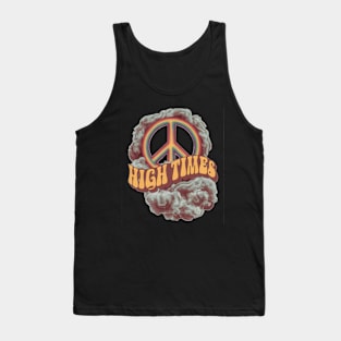 Groovy 70s Vibes | Peace Sign T-shirt | High Times Tank Top